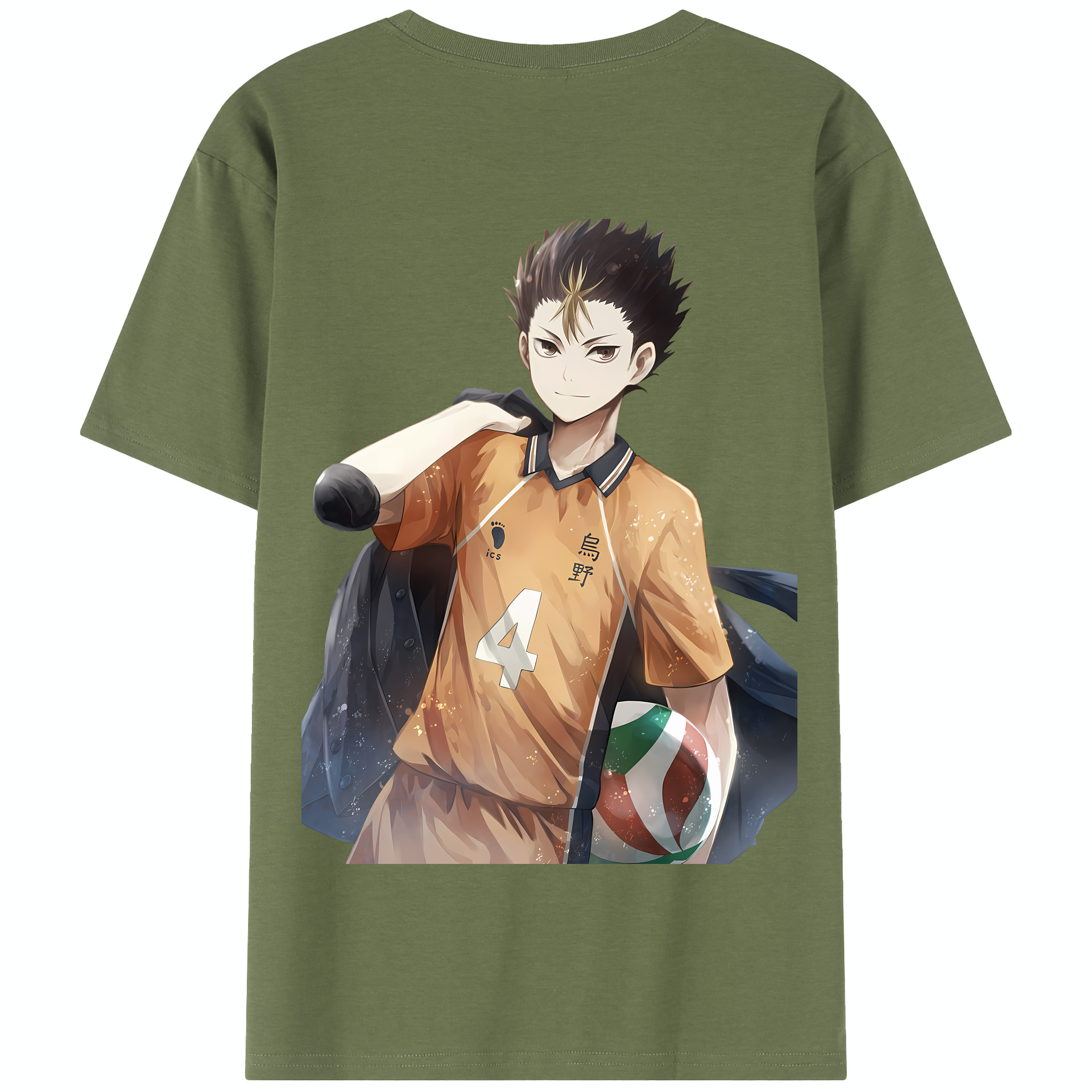 （画像用） ハイキュー!! Haikyu!! 綿100％半袖Tシャツ（背面プリント）